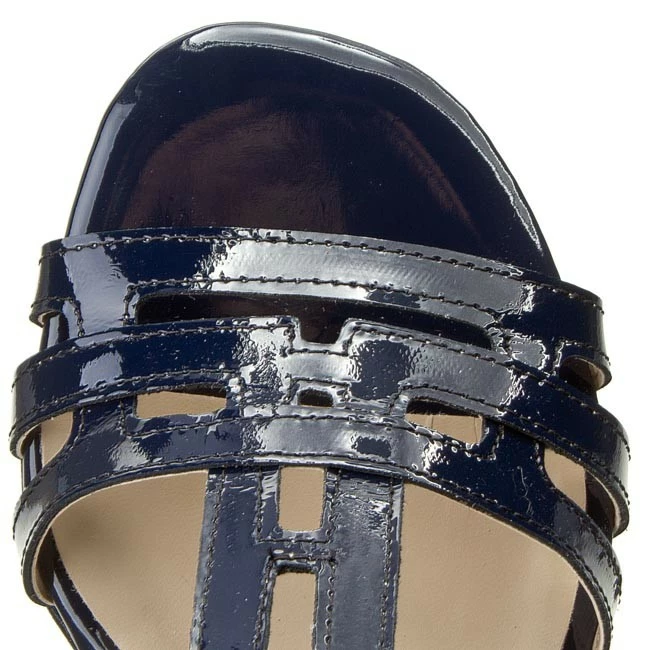 Casual Sandals Sandals SAGAN - 2535 Granatowy Lakier Navy Blue - Image 4