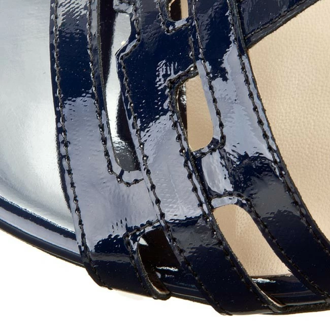 Casual Sandals Sandals SAGAN - 2535 Granatowy Lakier Navy Blue - Image 3