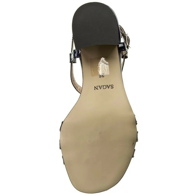 Casual Sandals Sandals SAGAN - 2535 Granatowy Lakier Navy Blue - Image 6