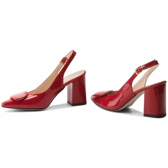 Casual Sandals Sandals SAGAN - 3192 Czerwony Lakier Red - Image 2