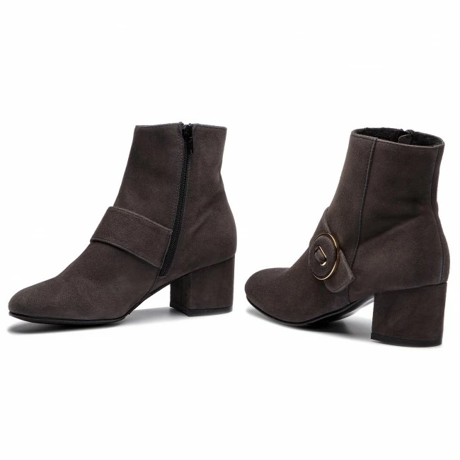 Boots SAGAN - 3245 Szary Welur Grey - Image 2