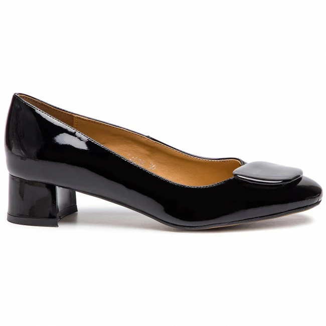 Pumps Shoes SAGAN - 4018 Czarny Lakier Black - Image 2