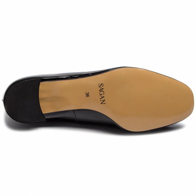 Pumps Shoes SAGAN - 4018 Czarny Lakier Black - Image 4