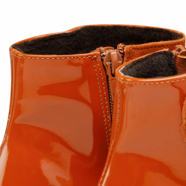 Ankle Boots SAGAN - 4667 Rudy Welur/Rudy Lakier Brown - Image 6