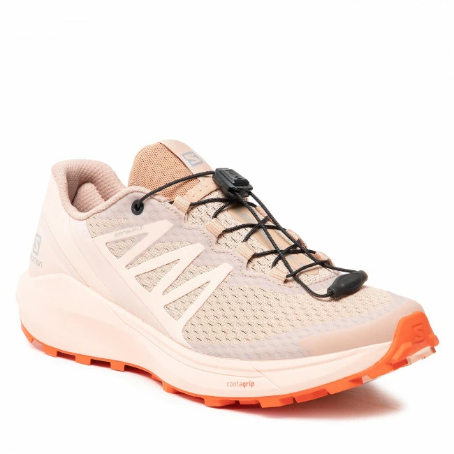 Outdoor Footwear SALOMON - Sense Ride 4 W 414503 20 V0 Sirocco/Peachy Keen/Red Orange Pink