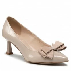 Pumps Shoes SAGAN - 4731 Beżowy Lakier Beige