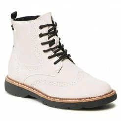 Ankle Boots S.OLIVER - 5-25465-39 Cream Patent 466 Beige