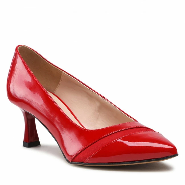 Pumps Shoes SAGAN - 4756 Czerwony Lakier Red