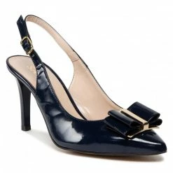 Elegant Sandals Sandals SAGAN - 4819 Granatowy Lakier Navy Blue