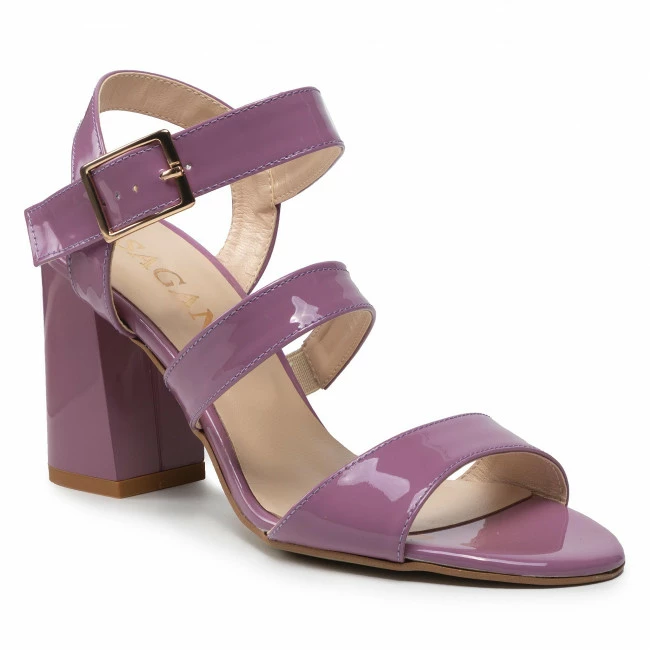 Casual Sandals Sandals SAGAN - 4809 Wrzos Ciemny Lakier Purple