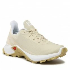 Outdoor Footwear SALOMON - Alphacross 3 W 416001 21 W0 Frozen Dew/White/Leek Green Beige