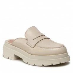 Casual Mules Slides RINASCIMENTO - CAL0006392003 Lana Bianco White Beige
