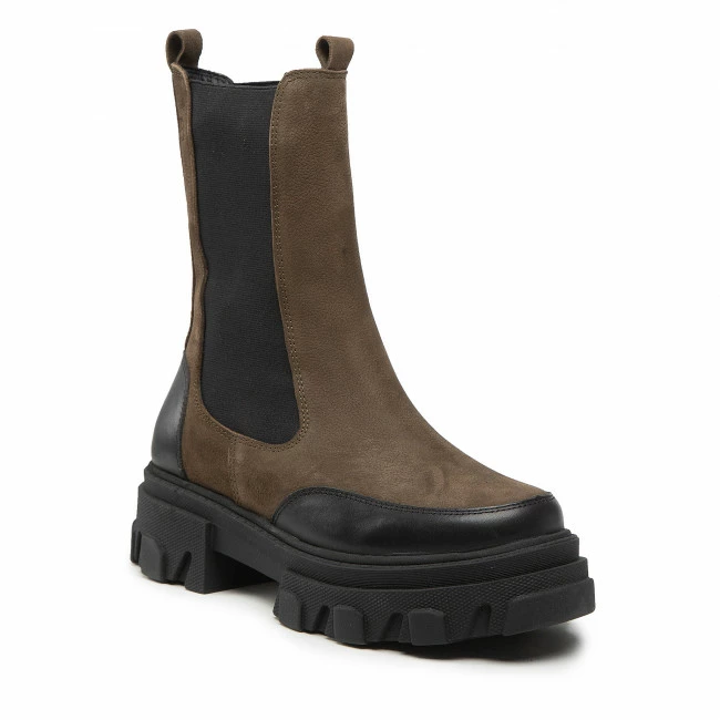 Elastic-sides Chelsea Boots S.OLIVER - 5-25467-39 Khaki 701 Khaki