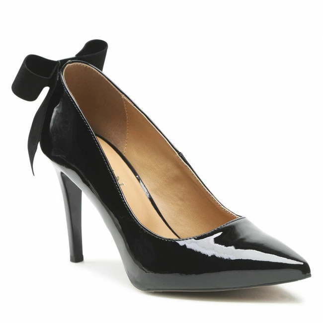 Stilettos SAGAN - 4889 Czarny Lakier Black