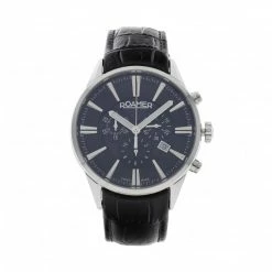 Men's Wristwatch ROAMER - Superior Chrono 508837 41 45 05 Silver/Black Black, Silver