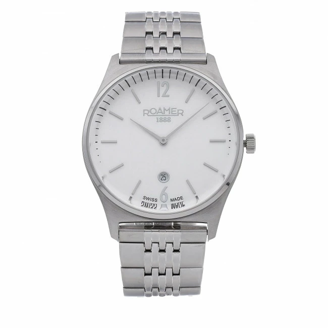 Men's Wristwatch ROAMER - Elements 650810 41 15 50 Silver/Silver Silver