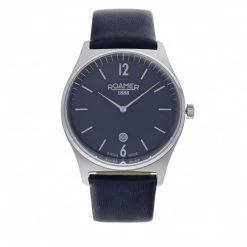 Men's Wristwatch ROAMER - Elements Gents 650810 41 45 05 Navy/Silver Navy Blue, Silver