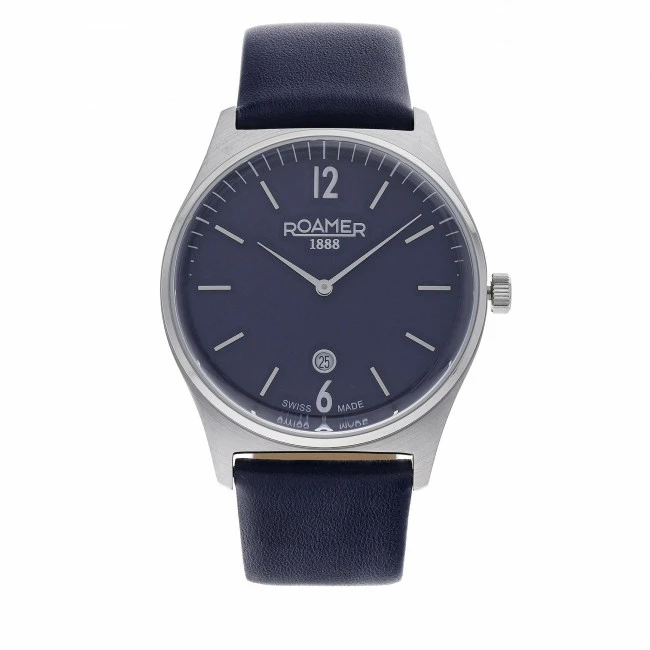 Men's Wristwatch ROAMER - Elements Gents 650810 41 45 05 Navy/Silver Navy Blue, Silver