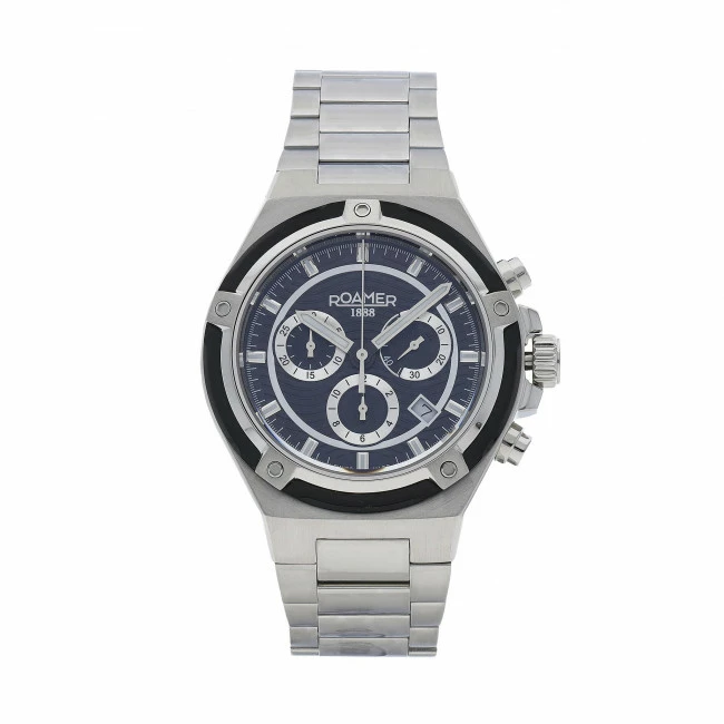 Men's Wristwatch ROAMER - Tempomaster Chrono 221837 41 55 20 Silver Silver
