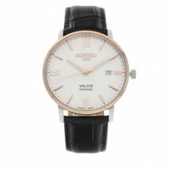 Men's Zegarek ROAMER - Valais 958833 49 13 05 Black/Gold Black, Gold