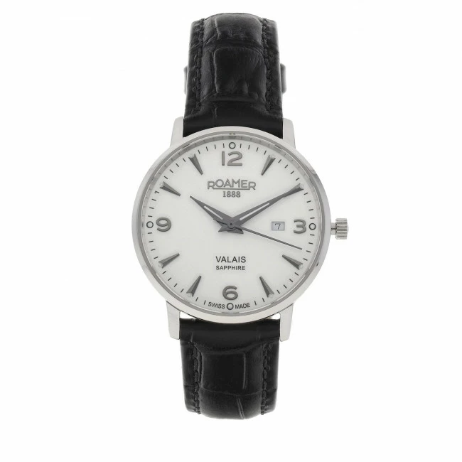 Women's Wristwatch ROAMER - Valais 958844 41 14 05 Black/White White, Black