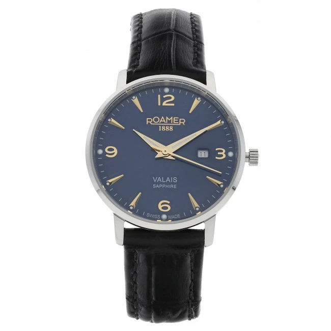 Women's Wristwatch ROAMER - Valais 958844 41 40 0 Silver/Black Black, Silver