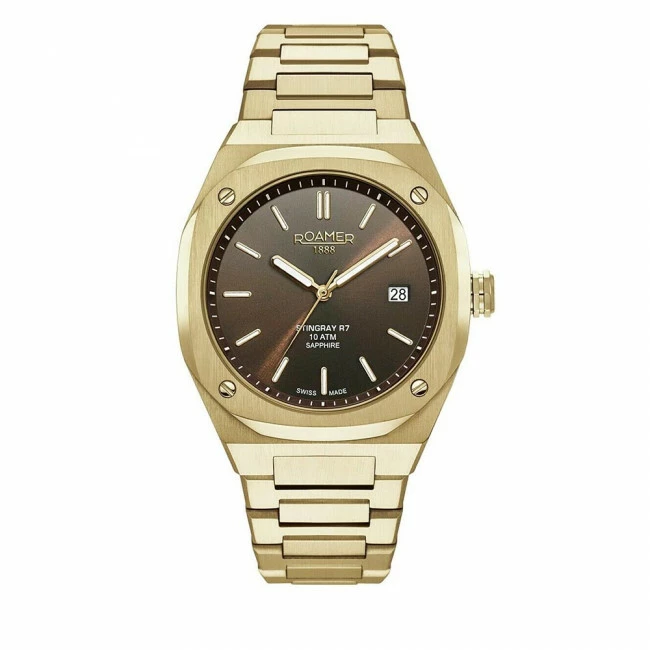 Men's Wristwatch ROAMER - Stingray R7 854833 48 65 50 Gold Gold