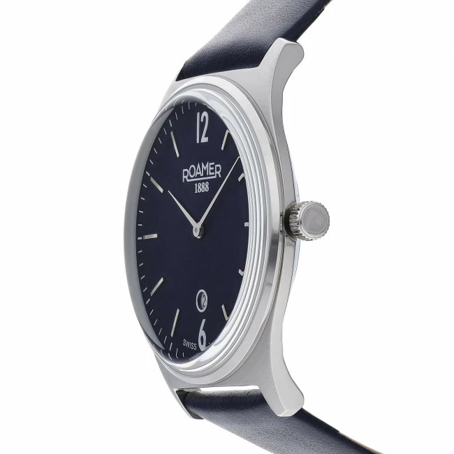 Men's Wristwatch ROAMER - Elements Gents 650810 41 45 05 Navy/Silver Navy Blue, Silver - Image 2
