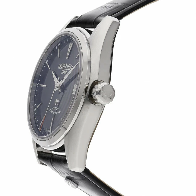 Men's Wristwatch ROAMER - Searock Classic 210633 41 55 02 Black/Silver Black, Silver - Image 2