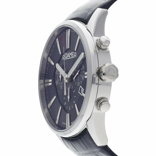 Men's Wristwatch ROAMER - Superior Chrono 508837 41 40 05 Navy/Silver Navy Blue, Silver - Image 2