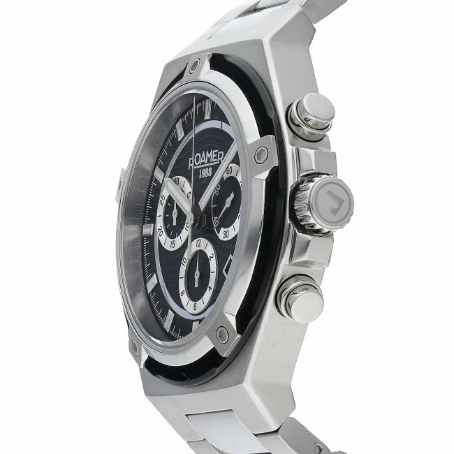 Men's Wristwatch ROAMER - Tempomaster Chrono 221837 41 55 20 Silver Silver - Image 2