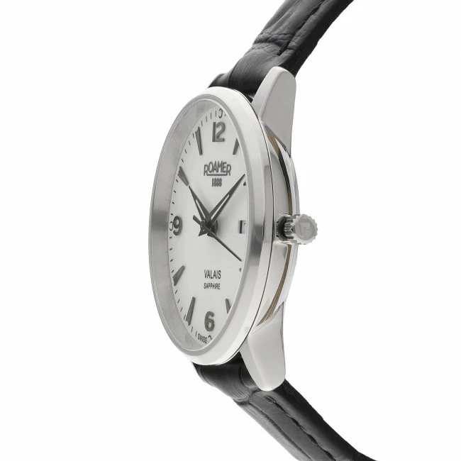 Women's Wristwatch ROAMER - Valais 958844 41 14 05 Black/White White, Black - Image 2