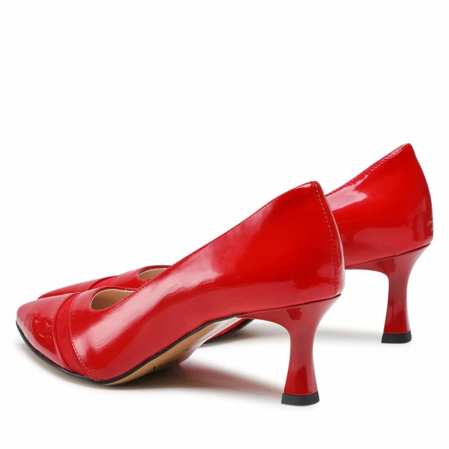 Pumps Shoes SAGAN - 4756 Czerwony Lakier Red - Image 3