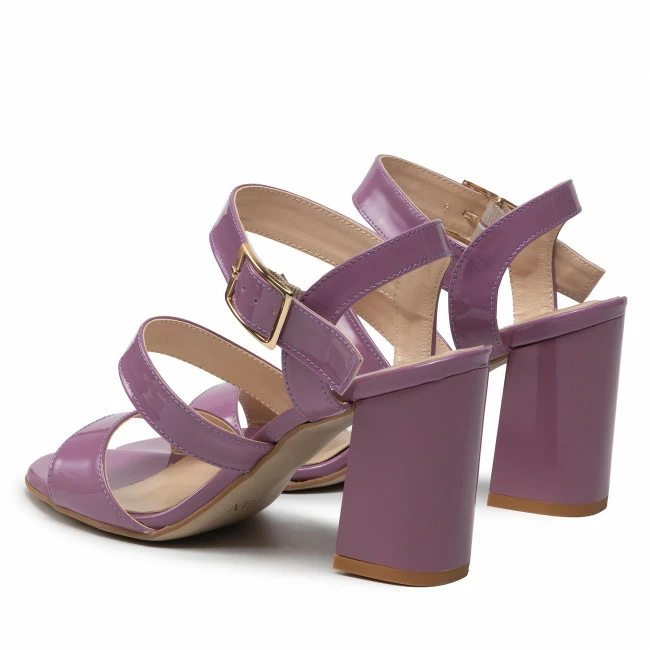 Casual Sandals Sandals SAGAN - 4809 Wrzos Ciemny Lakier Purple - Image 3