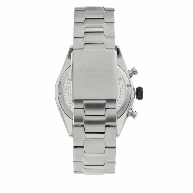 Men's Wristwatch ROAMER - Superior Chrono II 510902 41 14 50 Silver/White White, Silver - Image 3