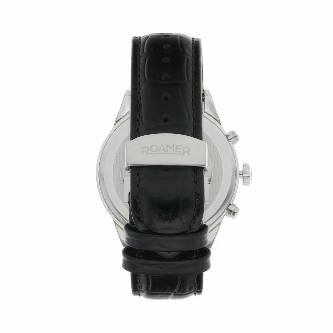 Men's Wristwatch ROAMER - Superior Chrono 508837 41 45 05 Silver/Black Black, Silver - Image 3