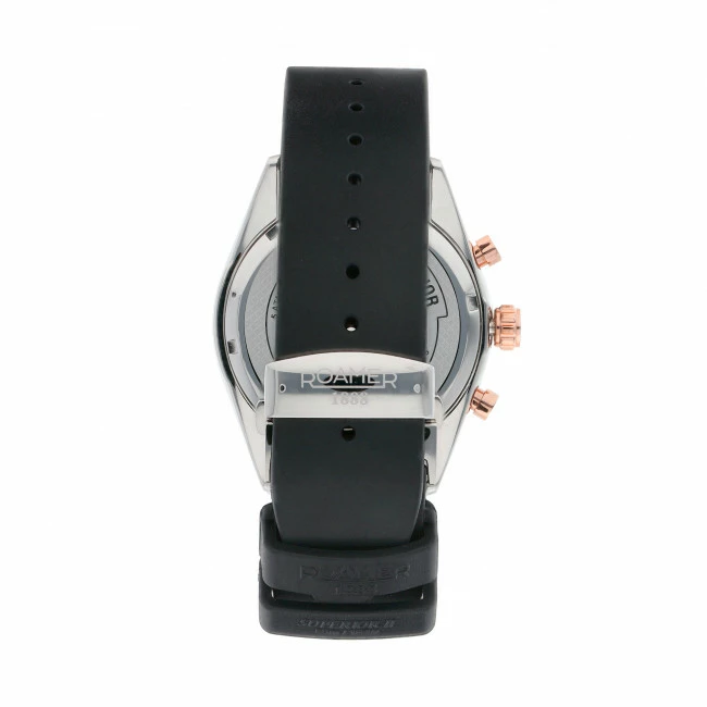 Men's Wristwatch ROAMER - Multifunction 508982 49 45 05 Silver/Rose Gold/Black Black, Rose Gold, Silver - Image 3