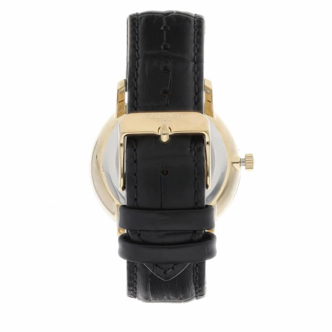 Men's Wristwatch ROAMER - Valais 958833 48 13 05 Black/Gold Black Rhodium Plated, Gold - Image 3