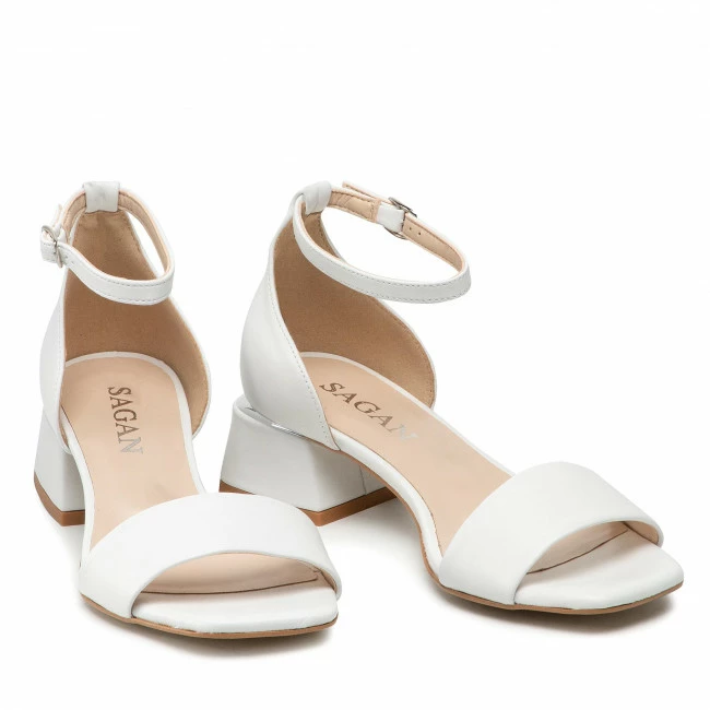 Casual Sandals Sandals SAGAN - 4205 Biały Lico White - Image 5