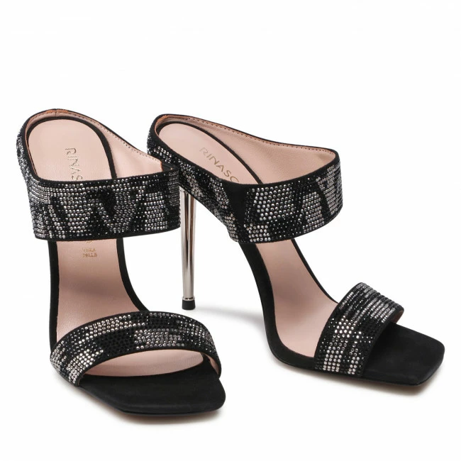 Elegant Mules Slides RINASCIMENTO - CAL0006349003 Nero B001 Black - Image 5