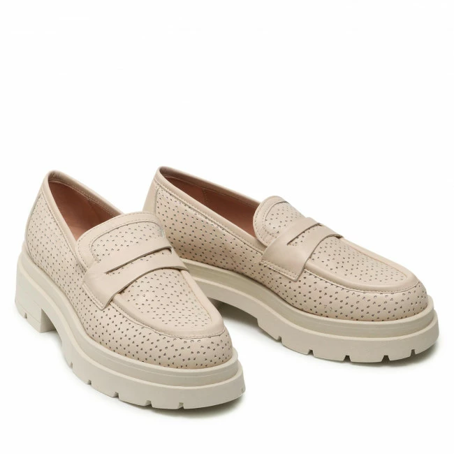 Flats Loafers RINASCIMENTO - Lana CAL0006400003 Bianco Beige - Image 5