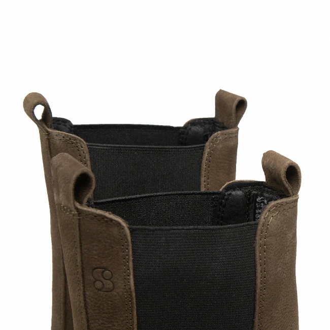 Elastic-sides Chelsea Boots S.OLIVER - 5-25467-39 Khaki 701 Khaki - Image 5